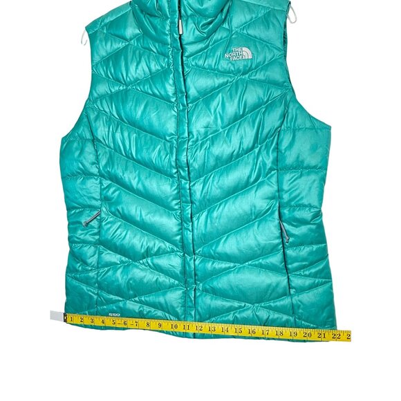 The North Face Aconcagua 550 Fill Goose Down Puffer Vest Teal Women's L - Picture 13 of 14